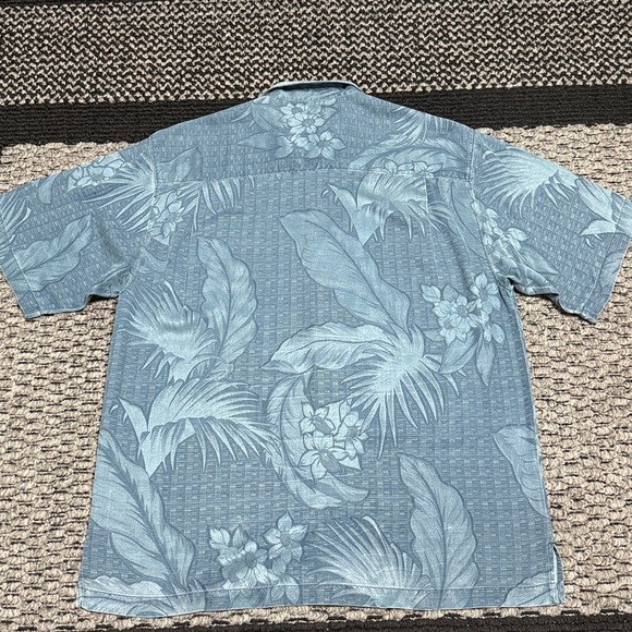 Tommy Bahama Bali Border Silk Shirt Men’s L Tropical Hawaiian Aloha Resort Pool - Picture 2 of 6